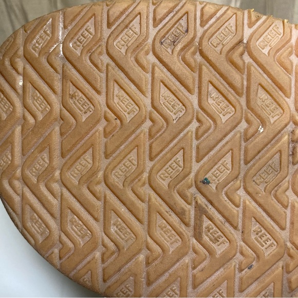 Reef Men's Size 9 Brown Leather Flip Flop Sandals Thongs - Picture 10 of 12